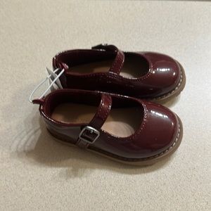 Burgundy Mary Janes